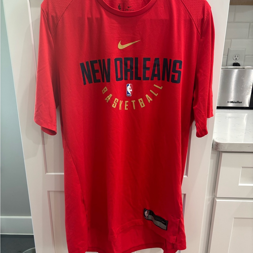 New Orleans Pelicans NBA Authentic Team Issued Warmup Large